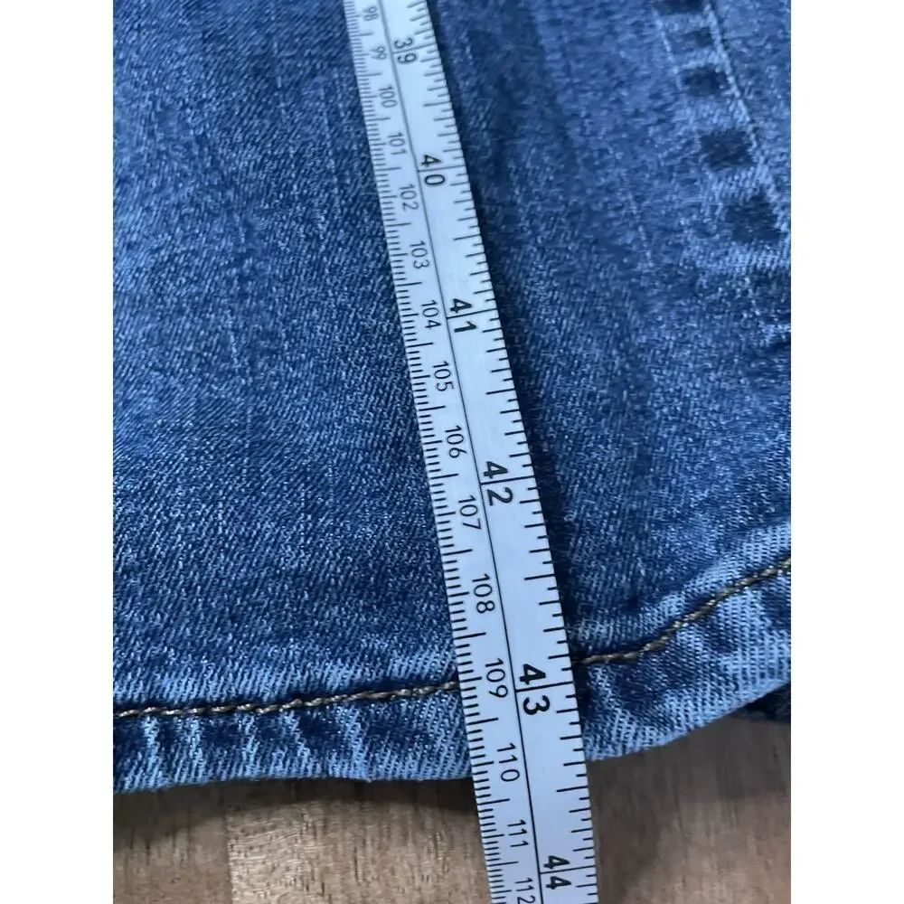 Levi Strauss Signature Straight Jeans Men's 40x32 Medium Wash Stretch Denim